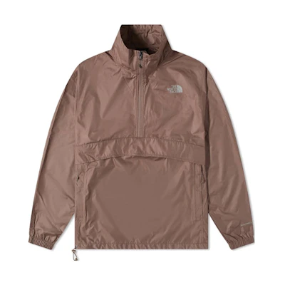 TNF Half-Zip Waterproof Pullover Jacket Grey Brown NF0A7URG-EFU