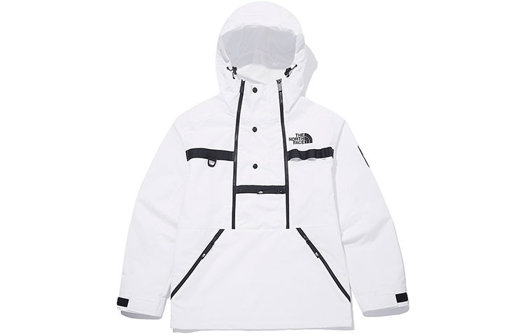 TNF Half-Zip Windbreaker Jacket White Outdoor Hiking NA4HM01J