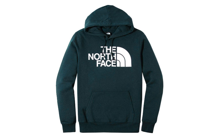 TNF Half Dome Logo Fleece Hoodie Blue-Green Winter Pullover NF0A4M4B-N4L