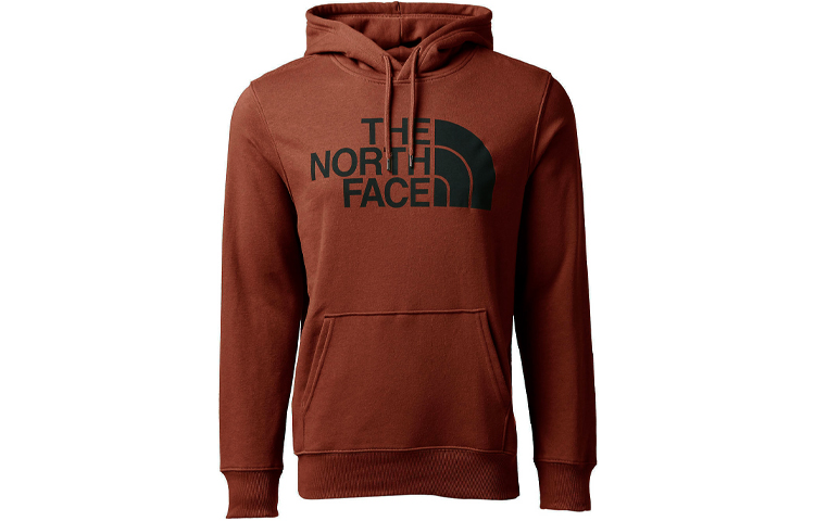 TNF Half Dome Logo Fleece Hoodie Brick Red NF0A4M4B-WEW