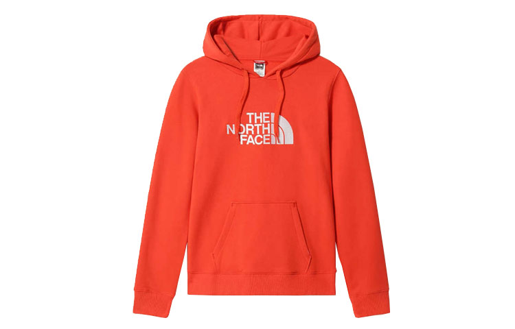 TNF Half Dome Logo Fleece Hoodie Mango Orange Winter Edition NF0A4M4B-81M