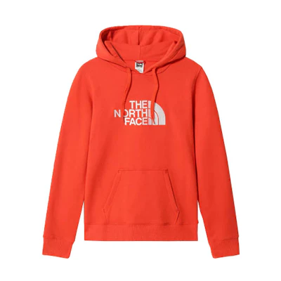 TNF Half Dome Logo Fleece Hoodie Mango Orange Winter Edition NF0A4M4B-81M