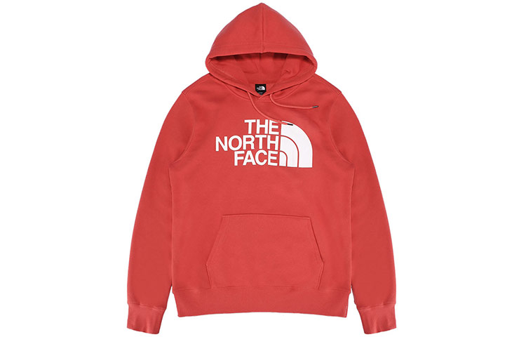 TNF Half Dome Logo Fleece Hoodie Winter Orange Red NF0A4M4B-PKB