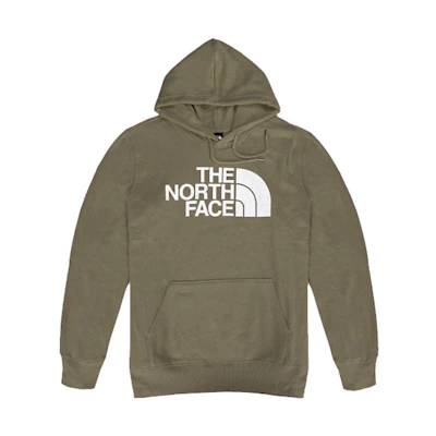 TNF Half Dome Logo Olive Green Winter Fleece Hoodie NF0A4M4B-7D6