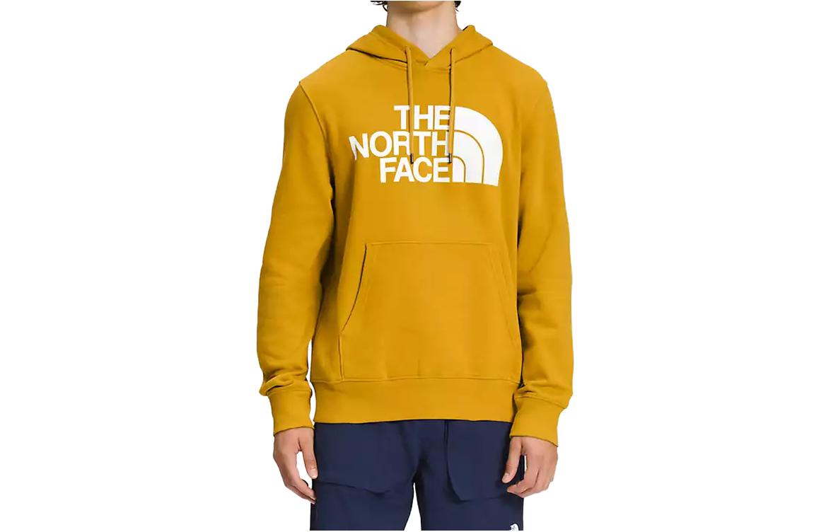 TNF Half Dome Logo Print Brown Pullover Hoodie Mens Outdoor Wear NF0A7UNL-H9D