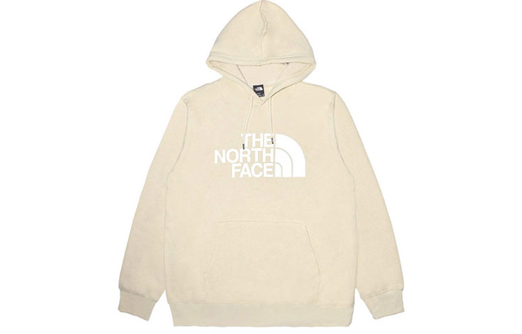 TNF Half Dome Logo Pullover Hoodie Beige Outdoor Wear NF0A7UNL-8D6