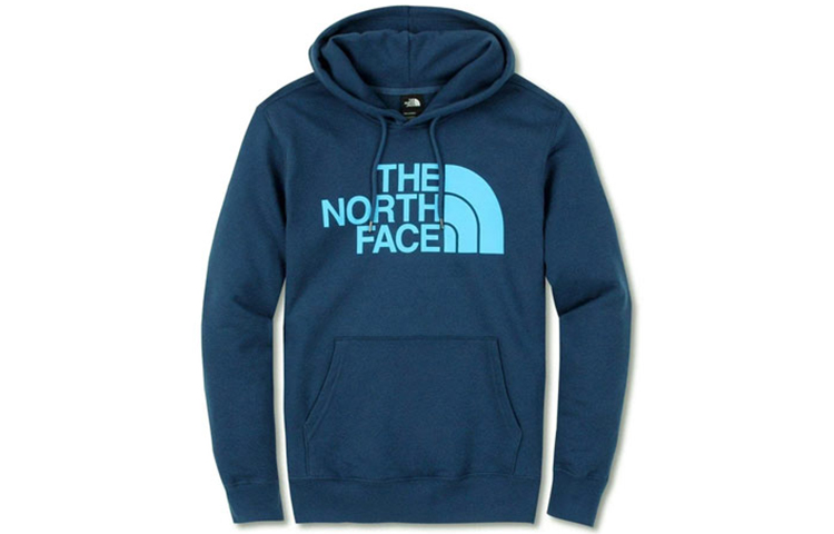 TNF Half Dome Logo Pullover Hoodie Dark Blue Fleece NF0A4M4B-HDC