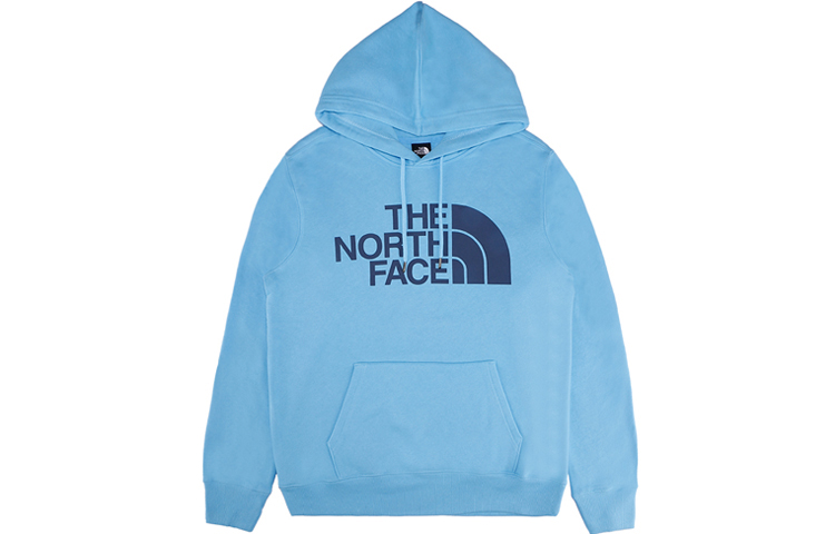 TNF Half Dome Logo Winter Fleece Hoodie Blue Pullover NF0A4M4B-L8P