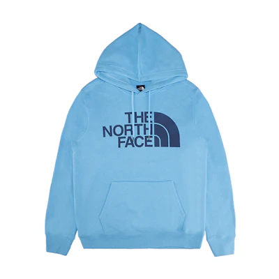 TNF Half Dome Logo Winter Fleece Hoodie Blue Pullover NF0A4M4B-L8P