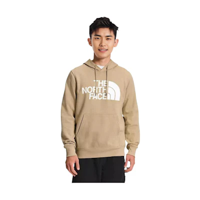 TNF Half Dome Pullover Logo Hoodie Khaki - Outdoor Sweatshirt NF0A7UNL-HQI