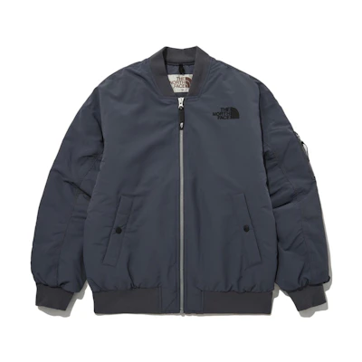 TNF Hayden EX Heat Bomber Logo Embroidered Jacket Grey NJ3NP58L