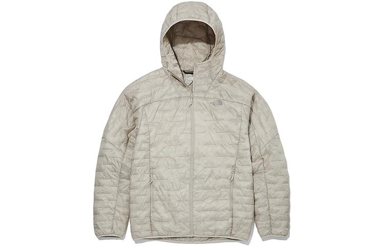 TNF Hayden Padded Embroidered Logo Beige Jacket Casual Zip-Up NJ3NM02A