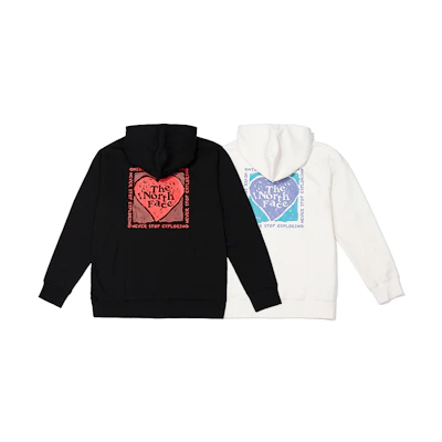 TNF Heart Print Logo Hoodie (Unisex) NF0A81MS-JK3+NF0A81MS-N3N