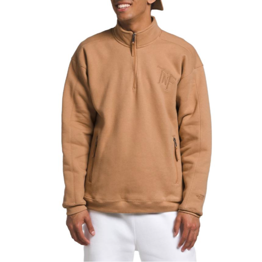 TNF Heavyweight ¼-Zip Embroidered Pullover Sweater Almond NF0A84GM-LIR