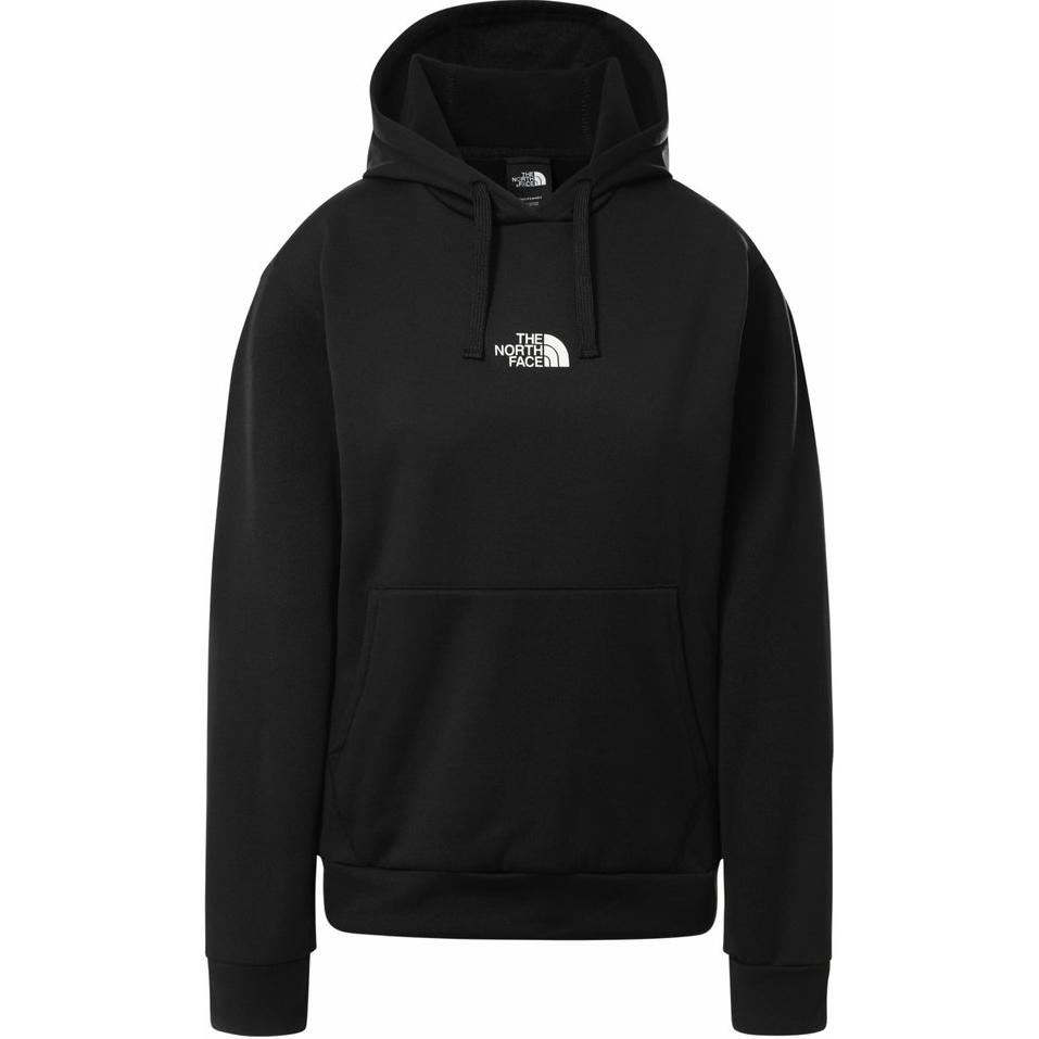 TNF Heavyweight Logo Printed Hoodie Black Mens Loose Fit NF0A84GK-KY4