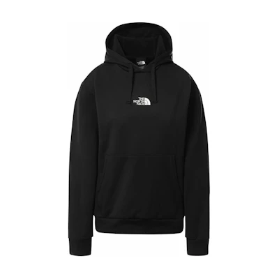 TNF Heavyweight Logo Printed Hoodie Black Mens Loose Fit NF0A84GK-KY4