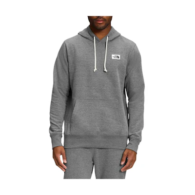 TNF Heritage Logo Pullover Hoodie Grey Long Sleeve Sweater NF0A7UNU-DYY