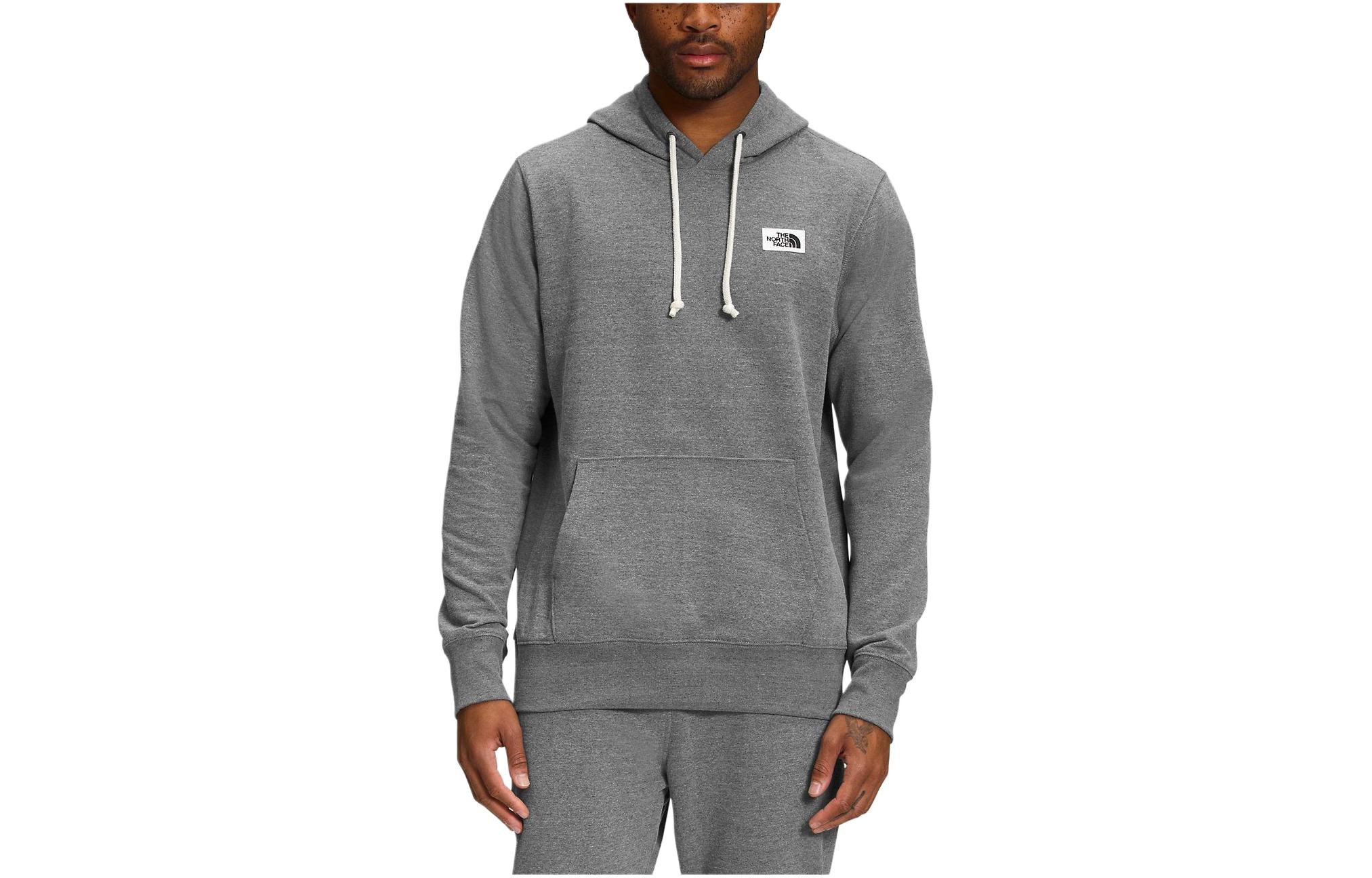 TNF Heritage Patch Logo Pullover Hoodie Gray NF0A7UNU-I0D