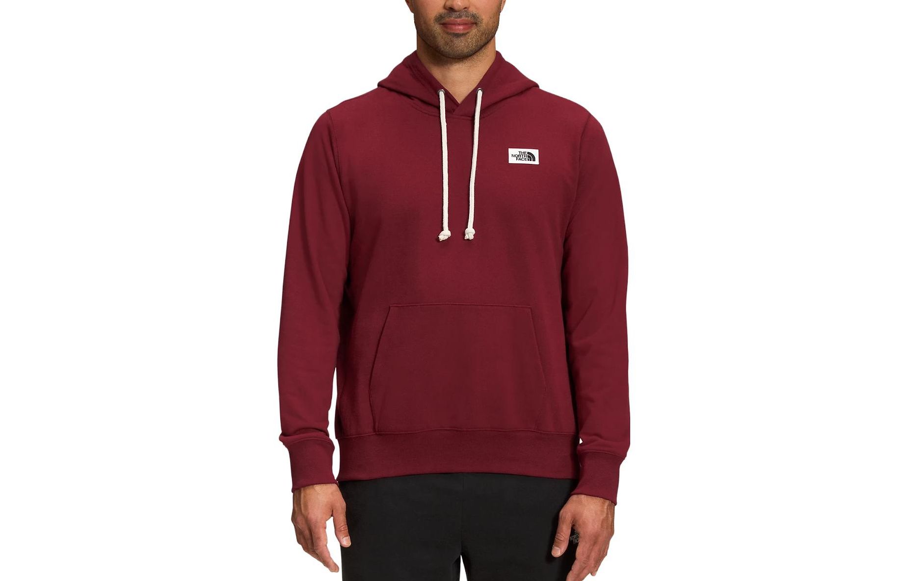 TNF Heritage Red Pullover Hoodie with Logo Print and Front Pocket Men’s NF0A7UNU-6R3