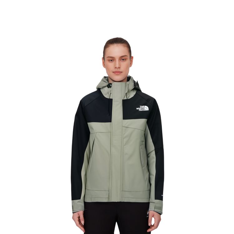 TNF Hi Mountain Jacket SS23 Colorblock Hooded Jacket Unisex Light Green NJ2HP09A 圖 4
