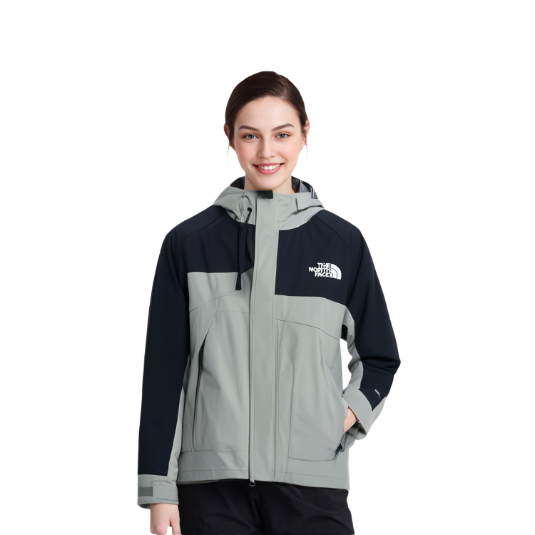 TNF Hi Mountain Jacket SS23 Colorblock Hooded Jacket Unisex Light Green NJ2HP09A 圖 5