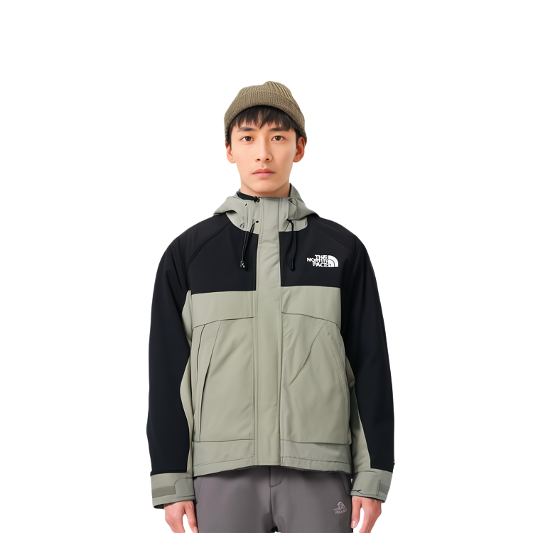 TNF Hi Mountain Jacket SS23 Colorblock Hooded Jacket Unisex Light Green NJ2HP09A 圖 6