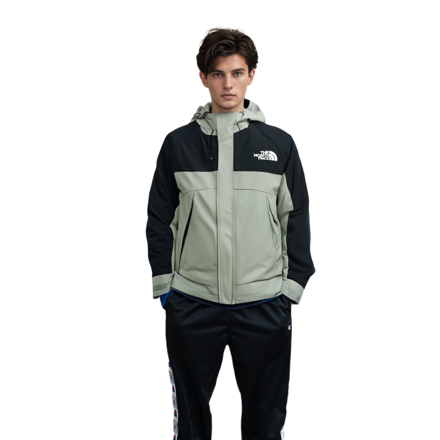 TNF Hi Mountain Jacket SS23 Colorblock Hooded Jacket Unisex Light Green NJ2HP09A 圖 7