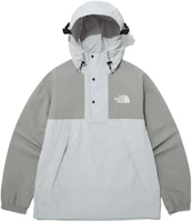 The North Face Hi Mountain Logo Print Hoodie Jacket Ice Grey NA3BP02B The North Face Hi Mountain Logo Print Hoodie Jacket Ice Grey NA3BP02B