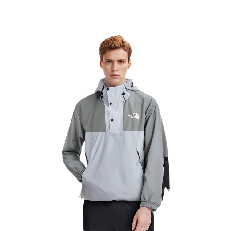 TNF Hi Mountain Logo Print Hoodie Jacket Ice Grey NA3BP02B 圖 4