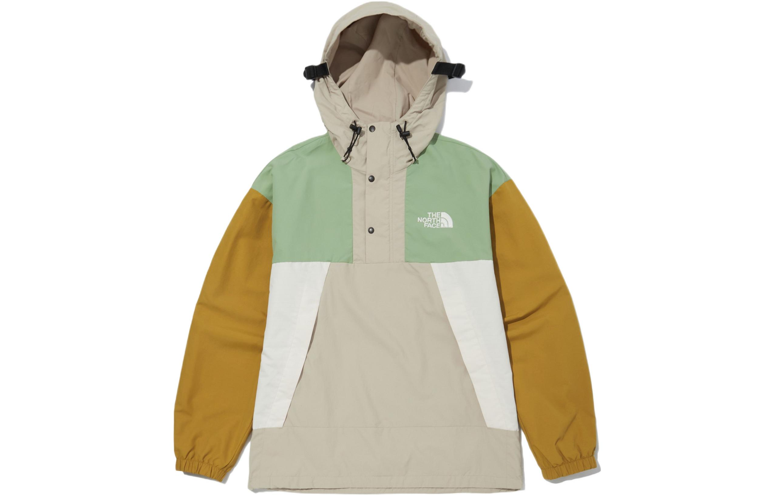 TNF Hi Mountain Logo Pullover Hoodie Jacket Khaki - Autumn NA3BN02C