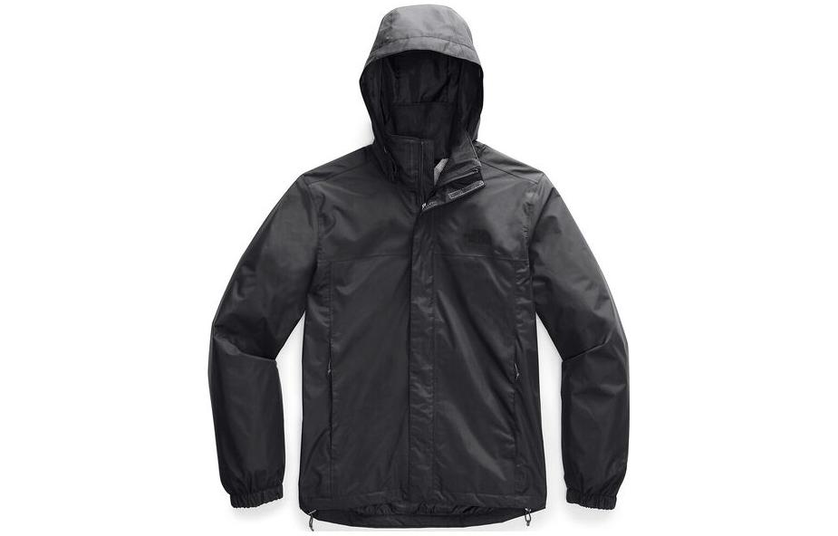 TNF High-Neck Adjustable Hood Jacket in Grey NF0A2VD5-0C5