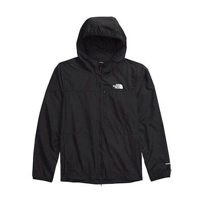 TNF Higher Run Wind Jacket Black - Hooded Zip Slim Fit Outdoor NF0A8727-JK3