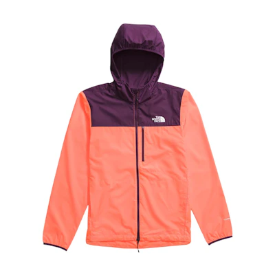TNF Higher Run Wind Jacket Colorblock Hoodie Orange NF0A8727-TOV