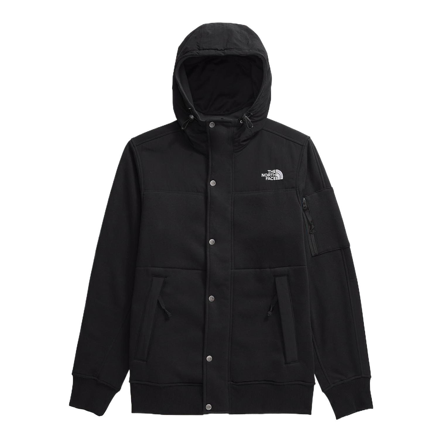 TNF Highrail Fleece Logo Hoodie Full-Zip Jacket Black NF0A3XEF-4H0