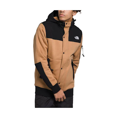 TNF Highrail Fleece Zip-Up Hoodie Jacket Brown Colorblock NF0A3XEF-KOM