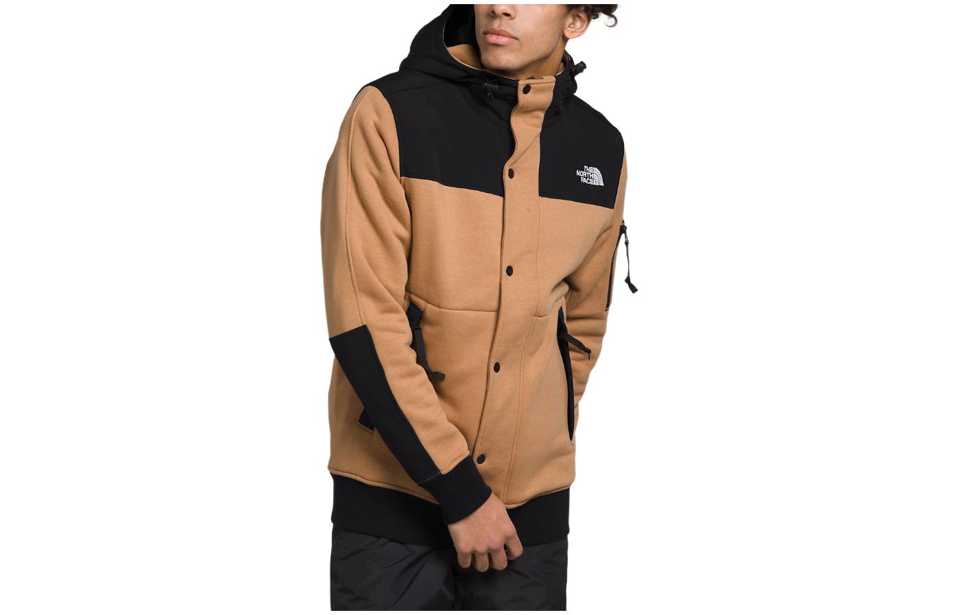 TNF Highrail Fleece Zip-Up Hoodie Jacket Brown Colorblock NF0A3XEF-KOM 圖 2