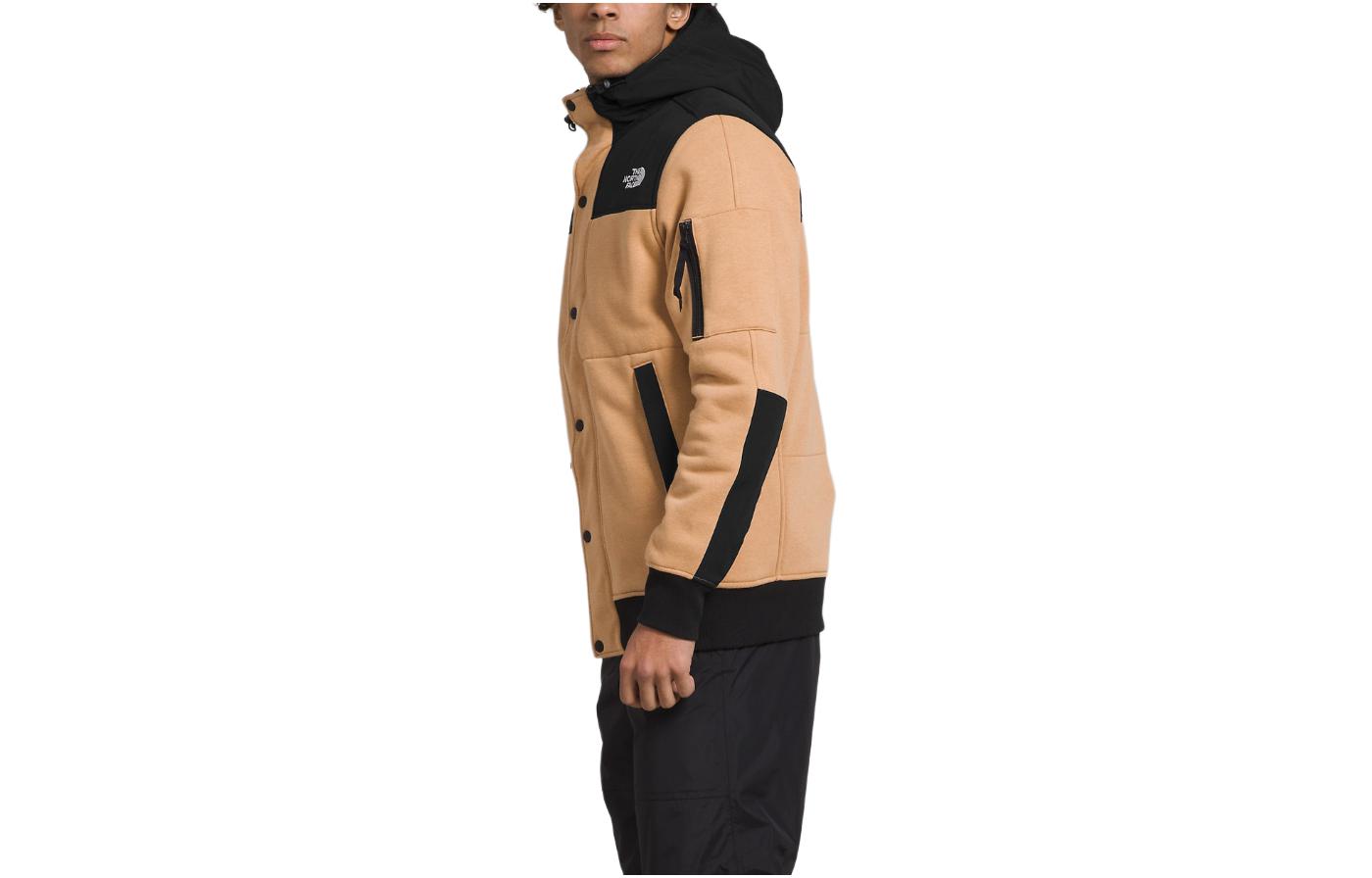TNF Highrail Fleece Zip-Up Hoodie Jacket Brown Colorblock NF0A3XEF-KOM 圖 4