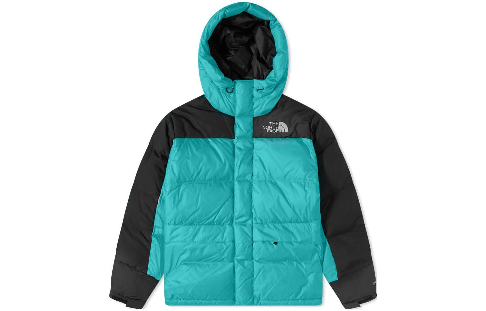 TNF Himalayan Colorblock Logo Print Down Jacket Blue NF0A4QYX-ZCV