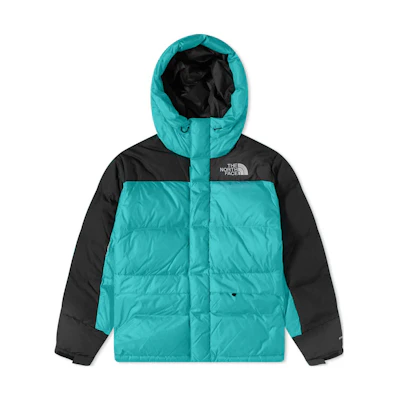 TNF Himalayan Colorblock Logo Print Down Jacket Blue NF0A4QYX-ZCV