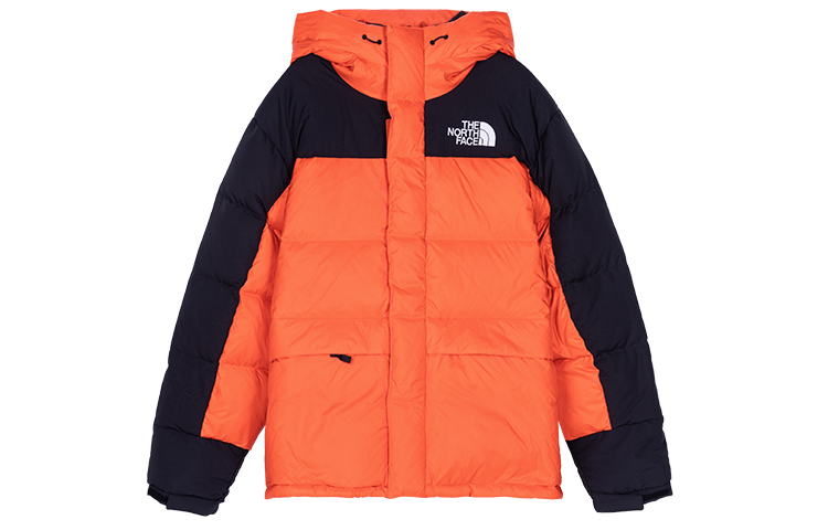 TNF Himalayan Energy Series Hooded Down Jacket in Persian Orange NF0A4QYX-R15