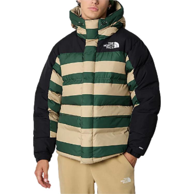 Sizing 노스페이스 히말라야 로고 프린트 스트라이프 다운 자켓 멀티컬러. NF0A4QYX-RAT