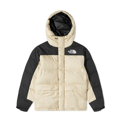 TNF Himalayan Series White Logo Print Zipper Down Jacket NF0A4QYX-3X4