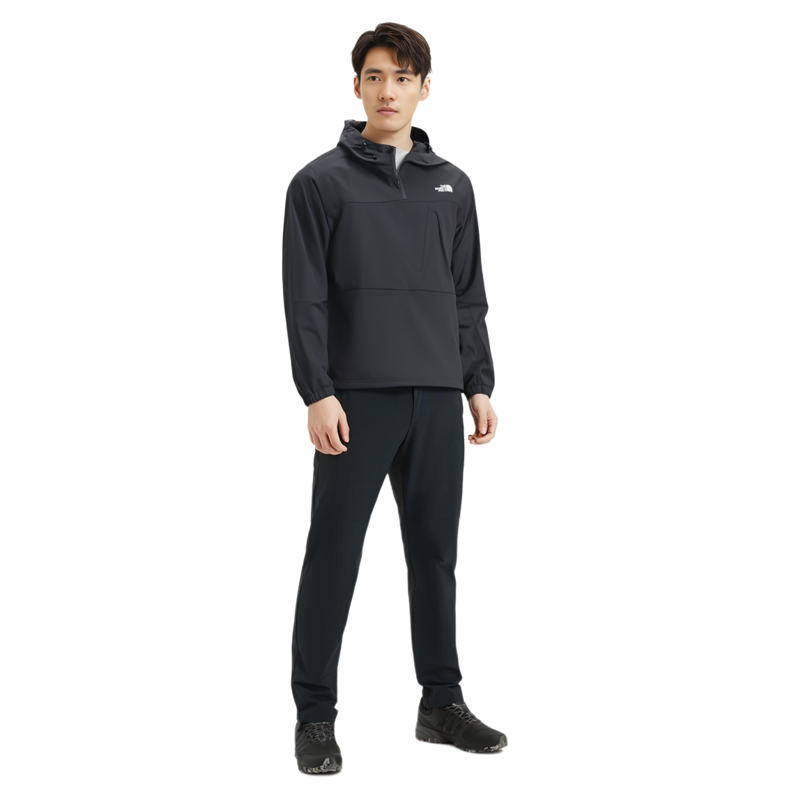 TNF Hybrid Half-Zip Hoodie Jacket Unisex Black NT7LP03A 圖 5