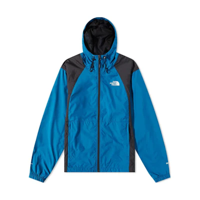 TNF Hydrenaline Colorblock Zip Hooded Jacket Banff Blue NF0A5J5G-M19