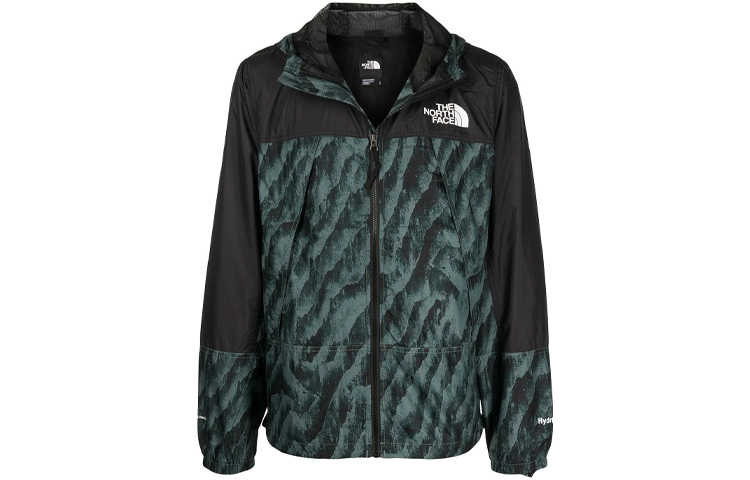 TNF Hydrenaline Green Windbreaker Jacket with Printed Design NF0A5IYX-29L 圖 2