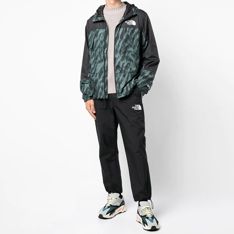 TNF Hydrenaline Green Windbreaker Jacket with Printed Design NF0A5IYX-29L 圖 3