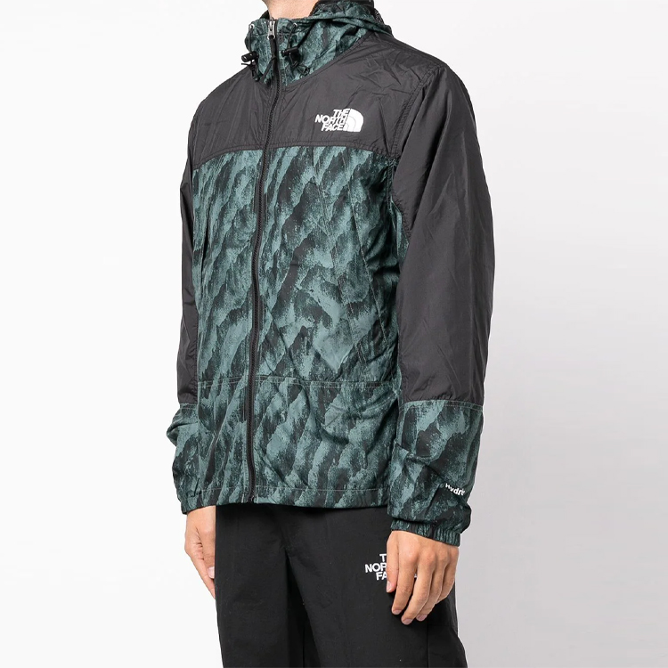 TNF Hydrenaline Green Windbreaker Jacket with Printed Design NF0A5IYX-29L 圖 4