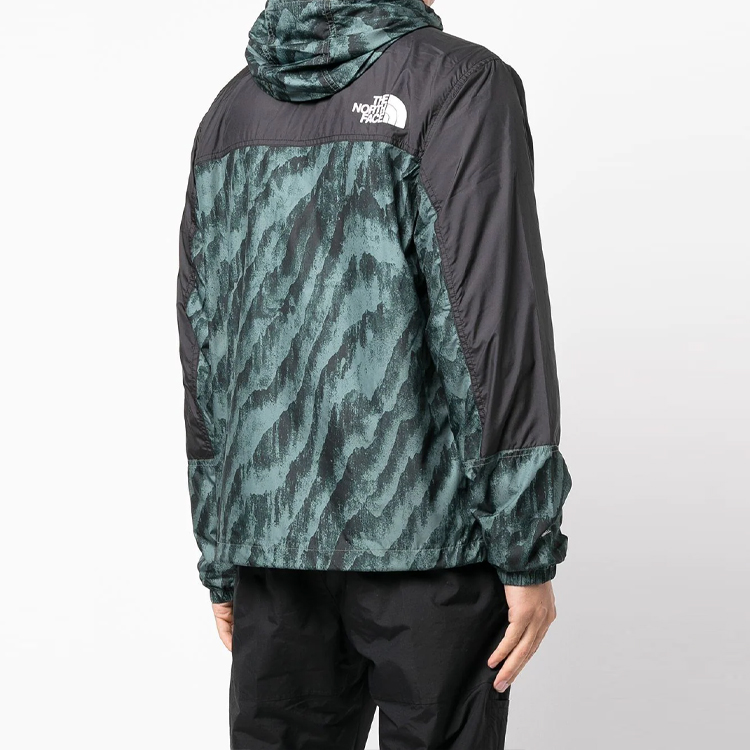 TNF Hydrenaline Green Windbreaker Jacket with Printed Design NF0A5IYX-29L 圖 5
