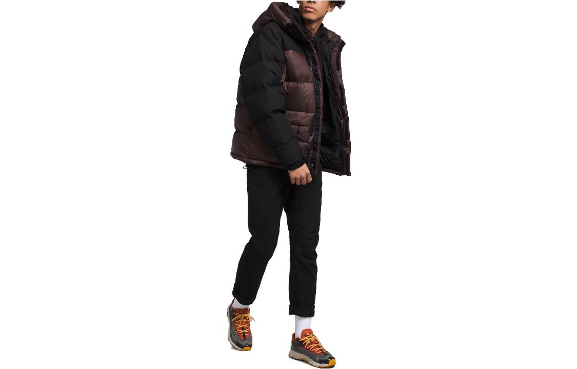 TNF ICON Hmlyn Down Parka Hooded Puffer Jacket with Zipper NF0A4QYXN-LOS