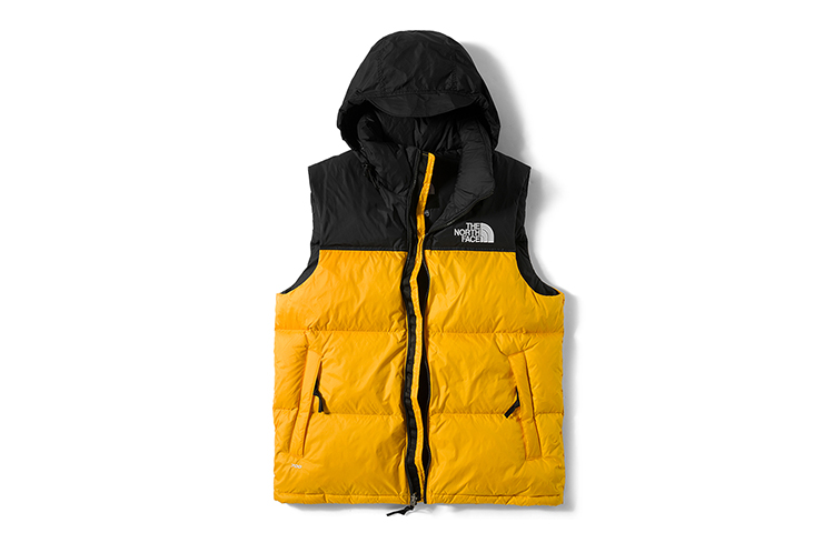 The North Face Icon Series Color-Block Down Vest Yellow - NF0A3JQQ-56P